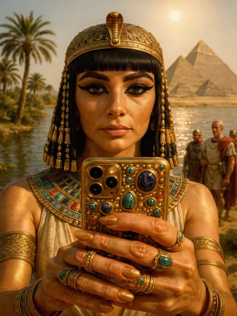 Cleopatra's Jeweled Selfie