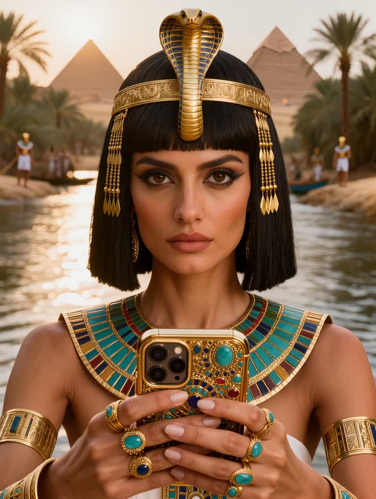 Cleopatra's Golden Hour Scroll