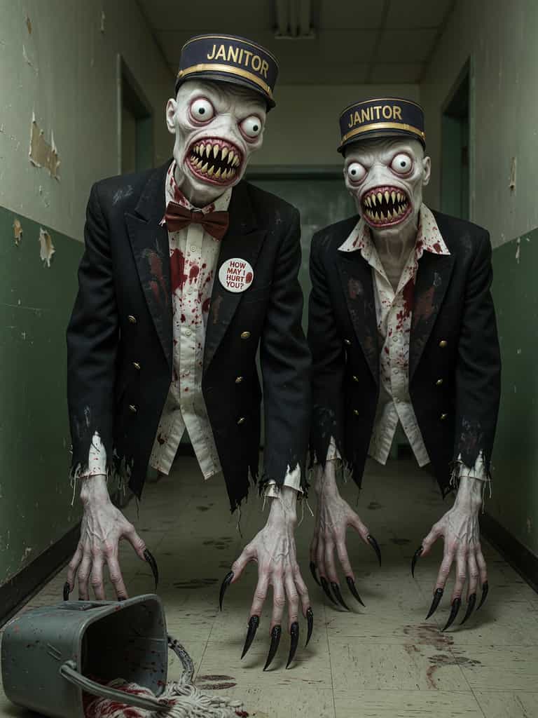 Grotesque Janitors of the Forgotten Wing