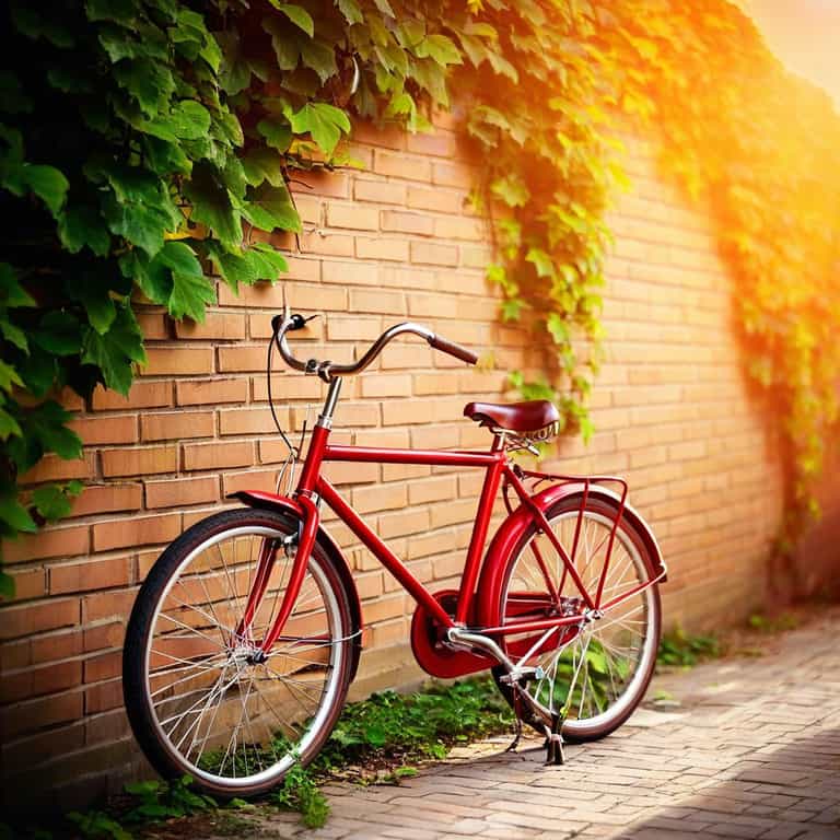 Vintage Bicycle in Golden Light