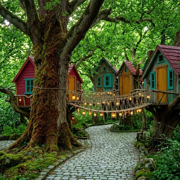 Lantern Bridges in Enchanted Grove