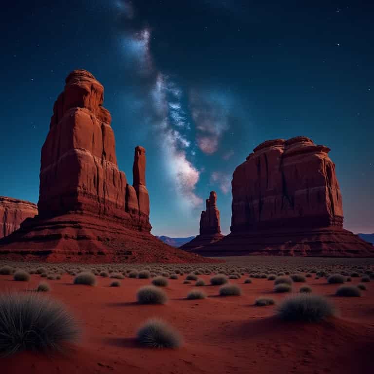 Milky Way Over Sandstone Buttes