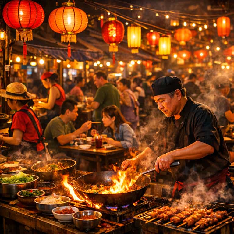 Flames Under Crimson Lanterns