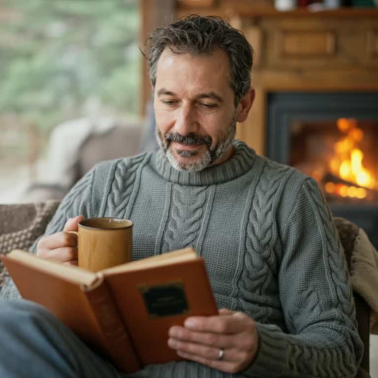 Reading by the Crackling Fire