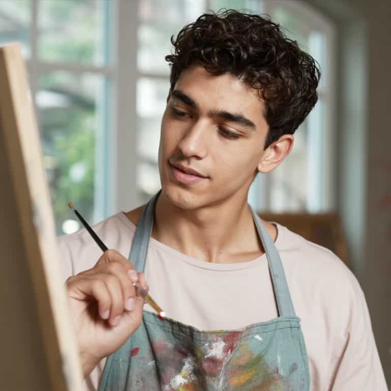 Young Painter Lost in Focus
