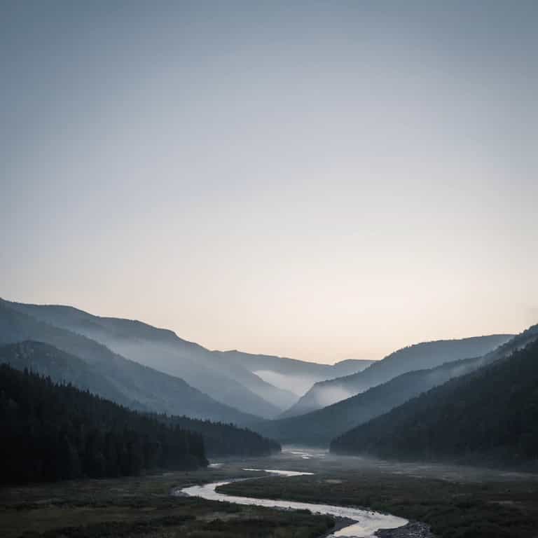 Veiled River at First Light