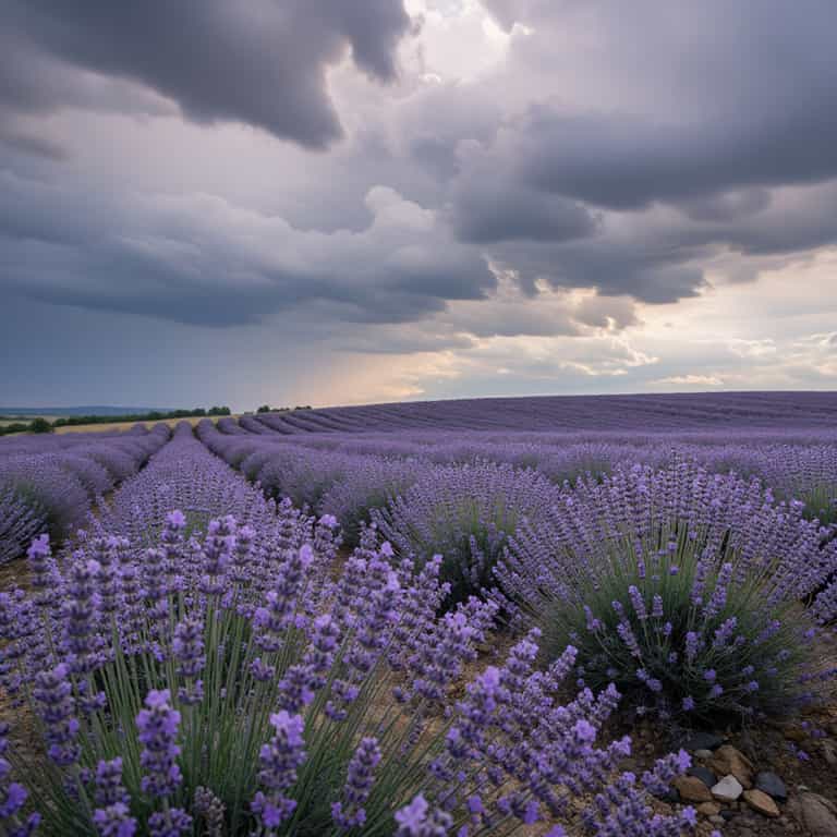 Stormlight Over Lavender Rows