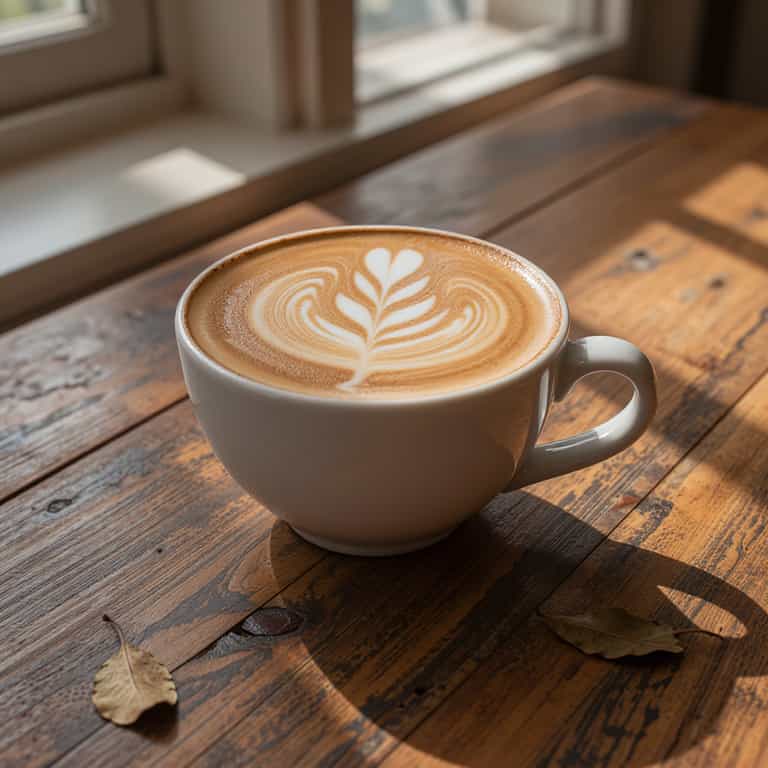 Latte Art in Morning Light
