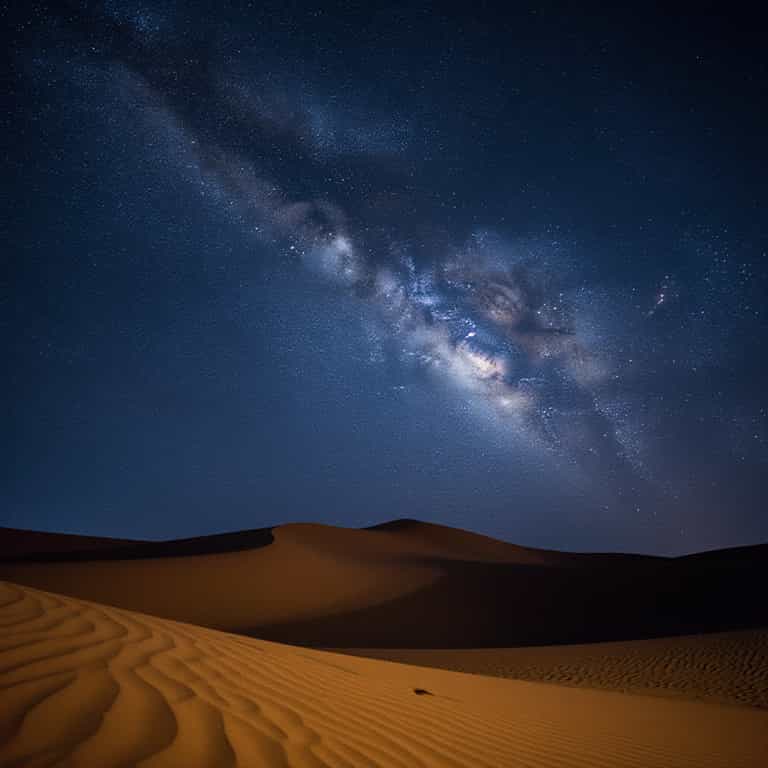 Milky Way Over Rolling Dunes