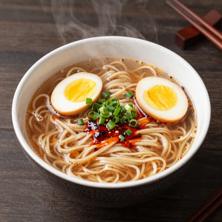 Steaming Ramen with Soft-Boiled Eggs