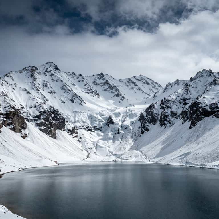 Glacial Peaks Over Serene Waters
