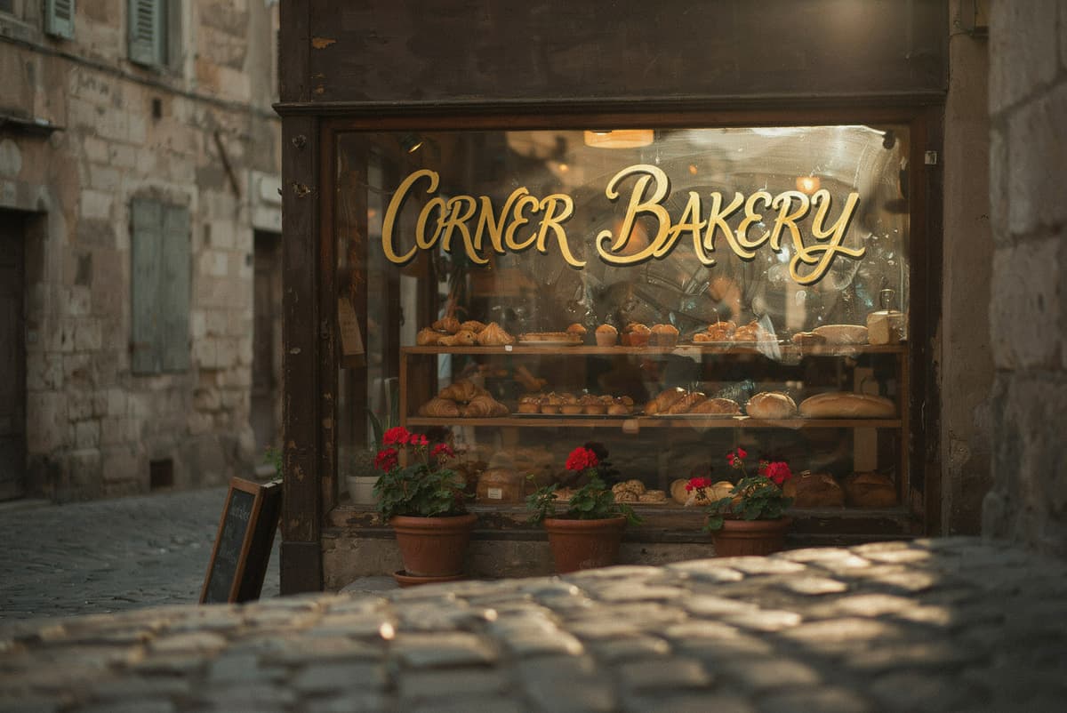 Corner Bakery Window