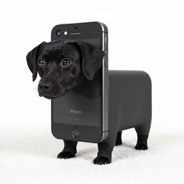 a dog walking