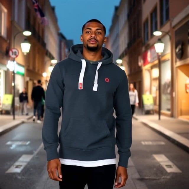 a man walking toward the viewer smiling