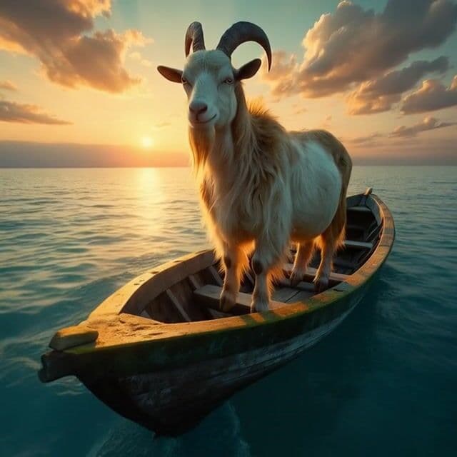 a boat traveling through the water toward the camera