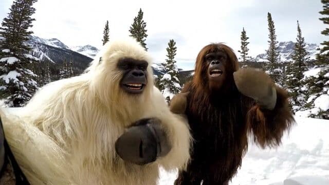 Create a realistic, entertaining YouTube vlog video in the style of the channel "Outdoor Boys."  The main characters are a friendly, large Yeti with shaggy white fur and Bigfoot from the channel  "BigfootVlogs," both standing in a breathtaking snowy mountain landscape: snow-covered pine  trees, deep snow, rugged mountains in the background, cloudy sky. The mood is friendly,  adventurous, and authentic, just like Outdoor Boys.   

The video should look like a genuine, spontaneous scene from a real vlog, not cinematic or  overly polished—just natural, handheld, and authentic.  

 Yeti and Bigfoot are huddled over a makeshift "snow kitchen." With mittened hands, they build a  giant snow sandwich: layers of pinecones, icicles, and wild berries stacked between slabs of  packed snow.

 They compete to see who can make the most ridiculous, towering sandwich. Both  creatures laugh, toss snowballs, and try to take a big bite—only to get a face full of snow.   

Yeti grins at the camera and says:   "Pixel Dojo.ai: the ultimate AI Video Generator! Not exactly gourmet, but perfect for legends!" 

  Bigfoot gives a mock chef’s bow, then pretends to rate the sandwich with exaggerated  seriousness, holding up a pinecone like a fancy garnish. 

  Camera style: POV, selfie stick, occasional drone shots capturing the snow kitchen and the  playful chaos, but always keeping the raw, vlog-like feel—unsteady, handheld, and personal.   Sounds: Crunching snow, laughter, playful banter, echoing mountains.   Yeti personality: Humorous, bold, likable, practical.   Landscape: Wide, snowy, pristine, with the majestic mountains as the centerpiece.   Props: Snow kitchen, pinecones, wild berries, icicles, snowballs, but otherwise natural.
