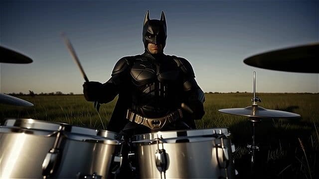 Batman plays the Drums "Jazz Fusion"style...