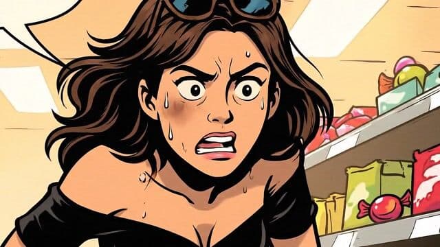 A dramatic thriller featuring a woman trying to find the last pixel dojo candy bar with the purple dragon.