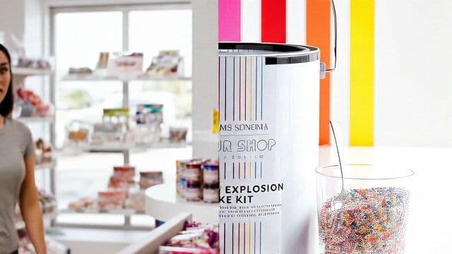 The woman finds the last pixel dojo candy bar in a candy shop