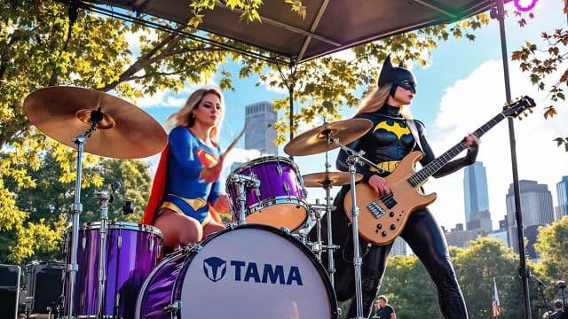 The women are playing"Jazz Fusion"style music!