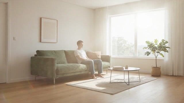 a smooth cinematic dolly toward character1