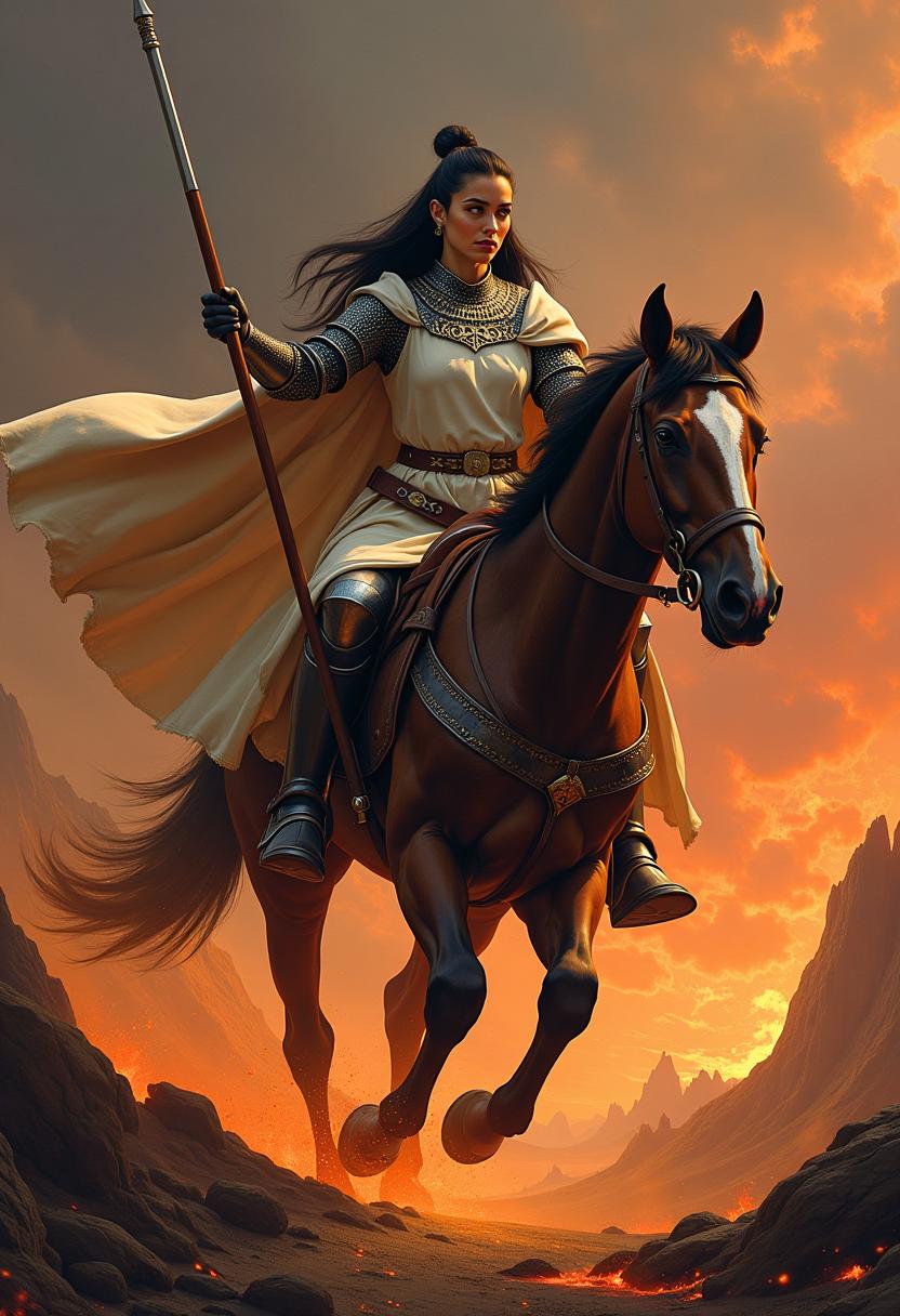mythical, pectoral, mesh tops, Temptress, Average Height, Slim, Square Face, Fair Skin, Auburn Hair, Amber Eyes, [[Curved Nose]], Thick Lips, Receding Chin, Long Hair, Coarse Hair, Formal Braided Updo, natural breasts, , plum cream lipstick, Enchanted Castle, Goblin Market, with a sunrise in the background