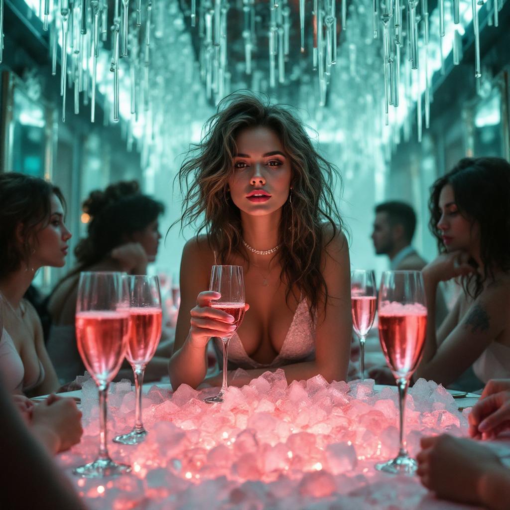 mirrors on the ceiling, pink Champaign on ice
she said, We are all just prisoners here of our own device
And in the master's chambers, they gather for the feast..
They stab it with their steely knives, but they just can't kill the beast