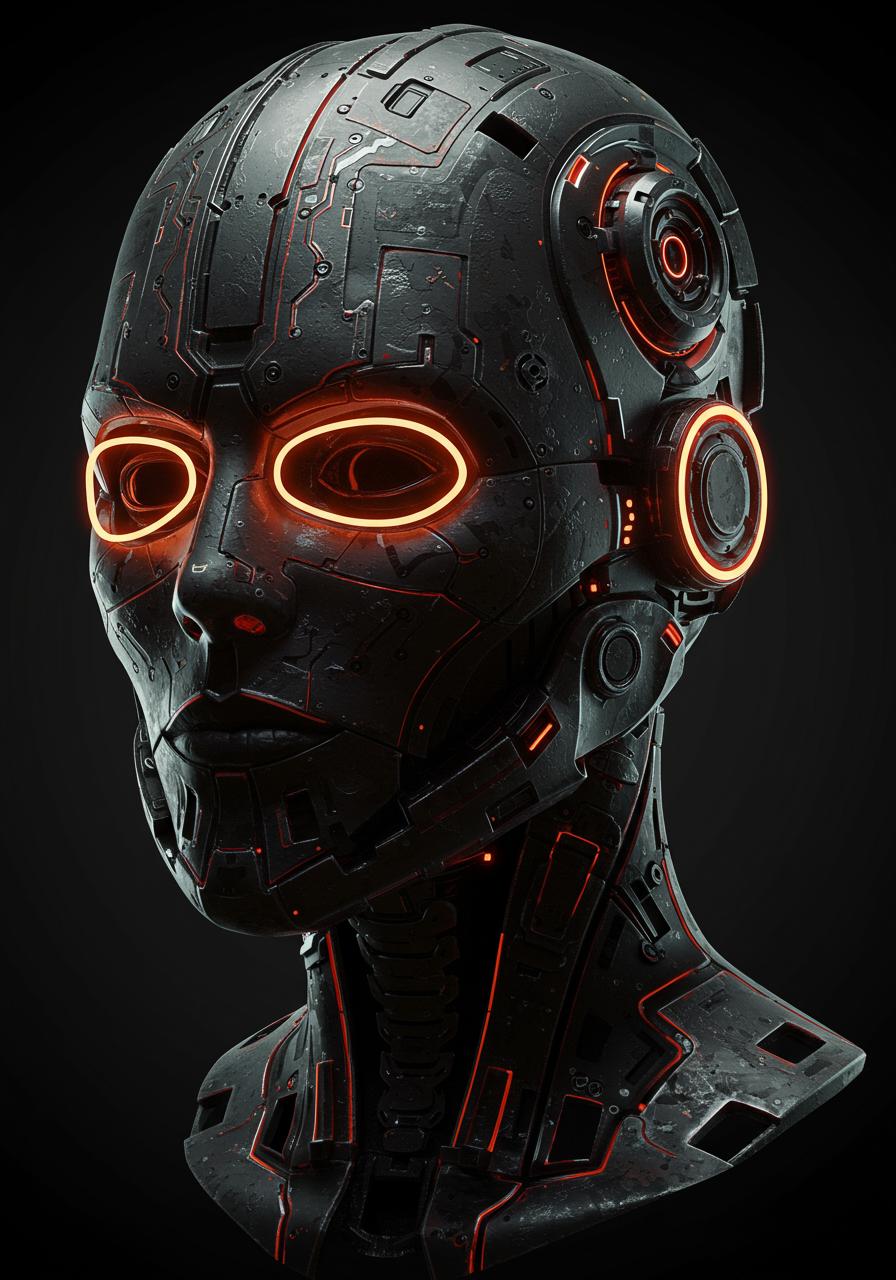 Robotics futureristic vendeta mask