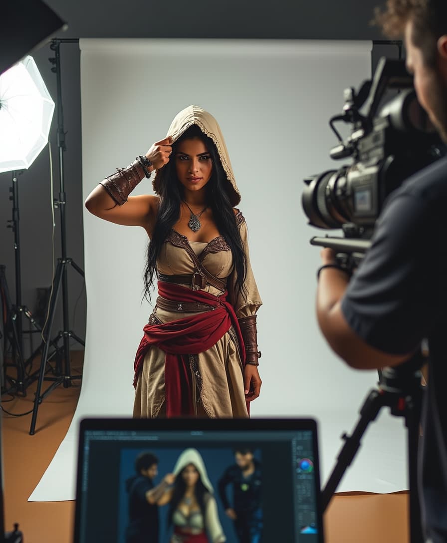 Korean Profile Photoshoot AI Image Generator example