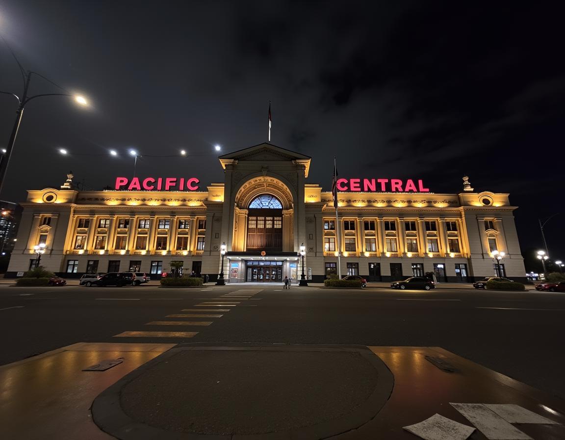 modern and futuristic image with text reading "Pacific Central" 