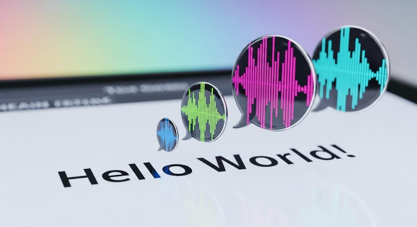 text turning into speech