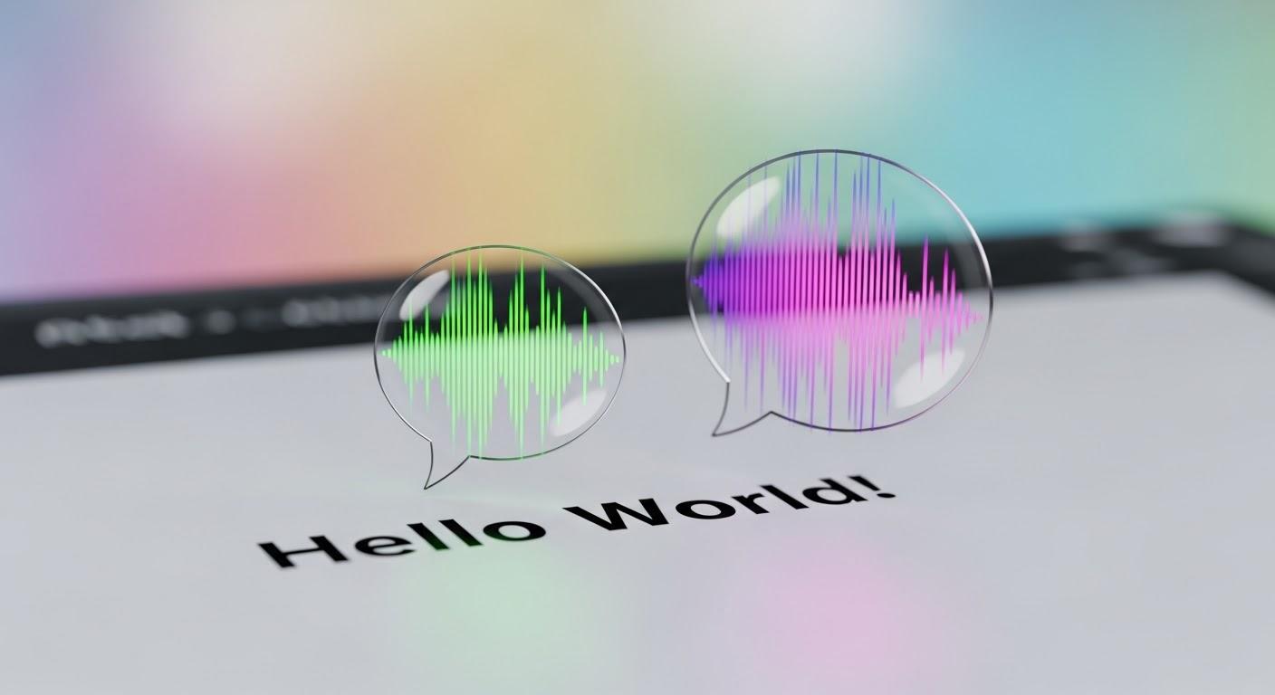 text turning into speech