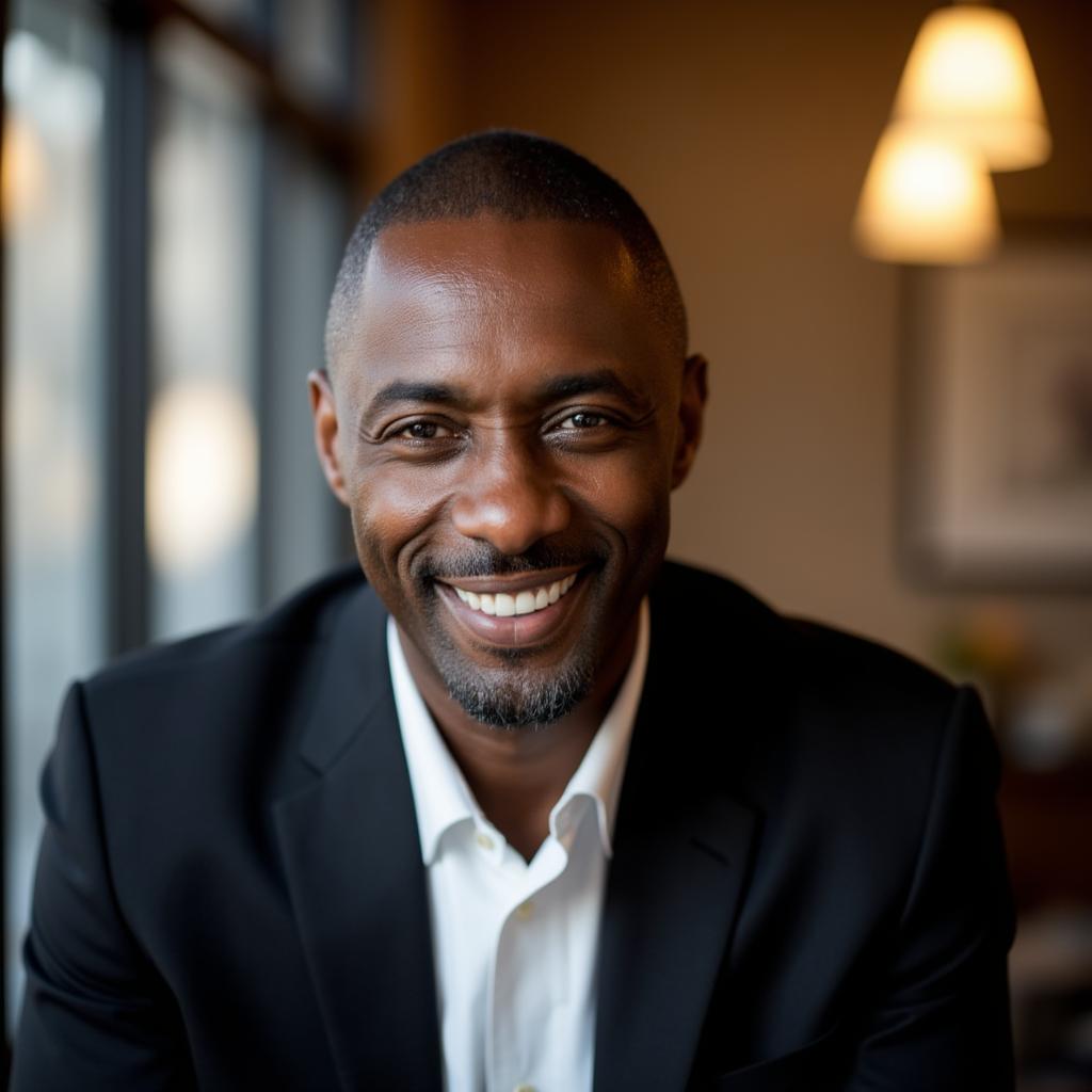 A portrait photo of ELBRISTOK in a cafe