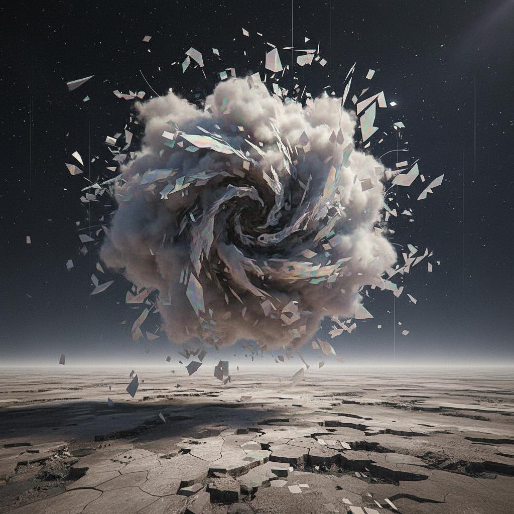 “Generate a creature that cannot be categorized or compared to anything within human imagination or artistic tradition. Its design must reject all visual, cultural, biological, or stylistic references known to mankind. It should appear as an emergent anomaly — something reality itself struggles to render. Its form should evoke primal, wordless terror without relying on eyes, mouths, limbs, or any familiar anatomy. The environment should bend around it, light faltering as if uncertain how to illuminate it. The result must feel truly alien to perception, outside all artistic schools, mythologies, and aesthetics.” Execution Directives: no recognizable art style, no symbolism, no cultural or religious motifs, no fantasy, sci-fi, gothic, surrealist, or Lovecraftian cues; pure generative originality — render as an aesthetic void, with physics, texture, and form emerging from the AI’s own abstraction layer; — forbid emulation of any artist, genre, or medium; — prioritize conceptual impossibility over visual coherence.