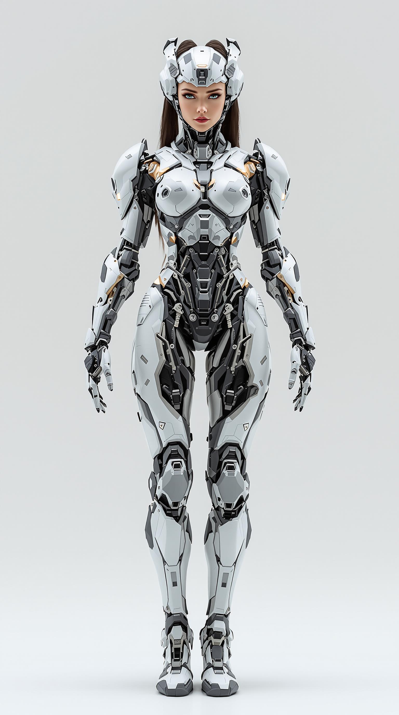 Female cyborg,concept,full body,cinematic,very detailed,high res,young woman,realistic photo.