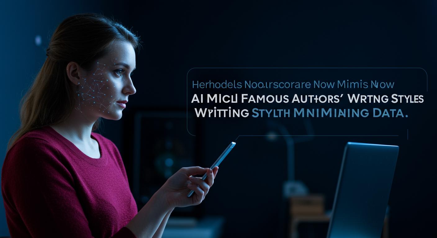 Feature image for AI Models Now Mimic Famous Authors' Writing Styles with Minimal Training Data
