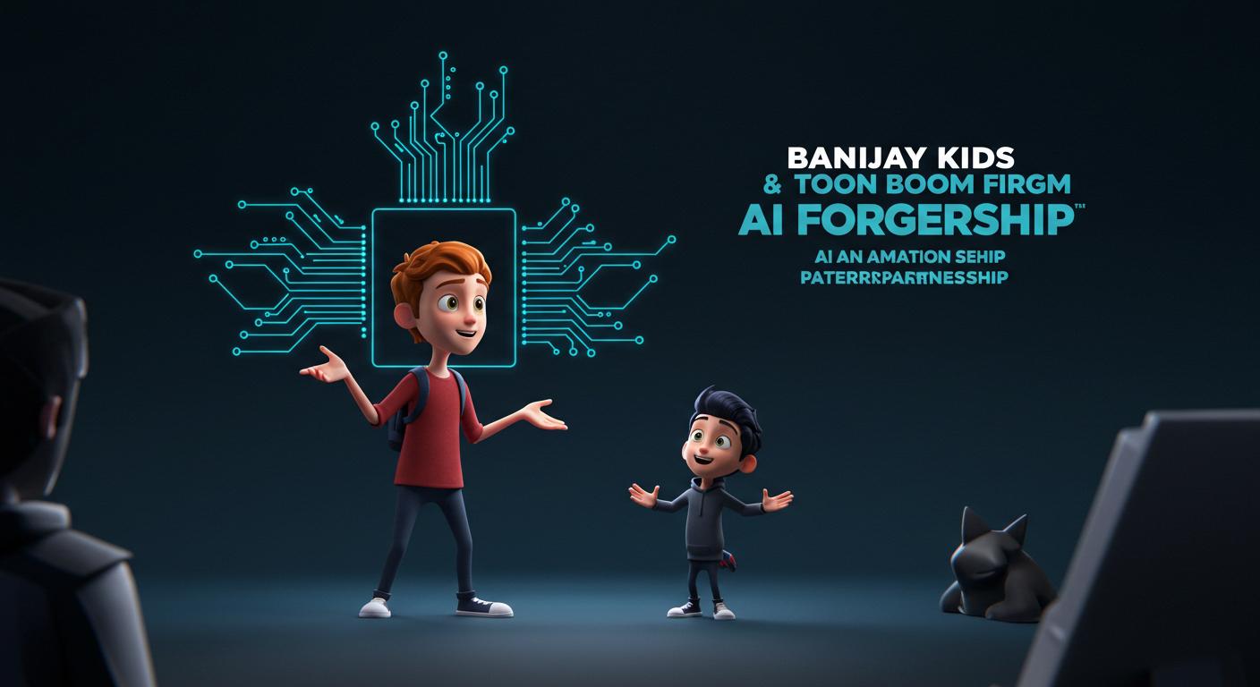 Feature image for Banijay Kids and Toon Boom Forge AI Animation Partnership