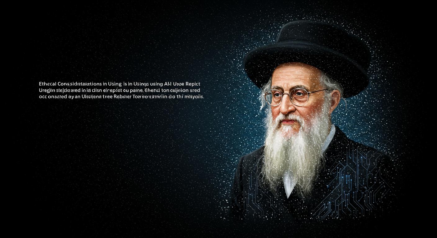 Feature image for Ethical Considerations in Using AI to Depict Religious Figures: The Case of the Rebbe