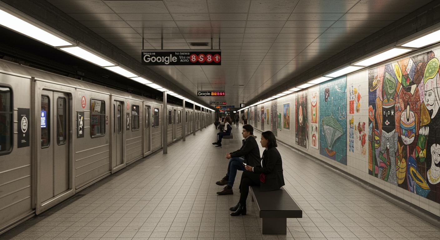 Feature image for Google Transforms NYC Subway into AI-Powered Art Gallery with Veo