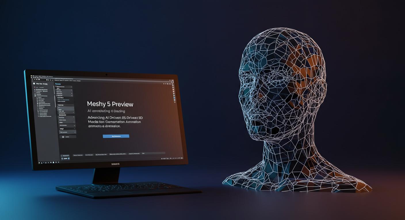 Feature image for Meshy 5 Preview: Advancing AI-Driven 3D Model Generation and Animation