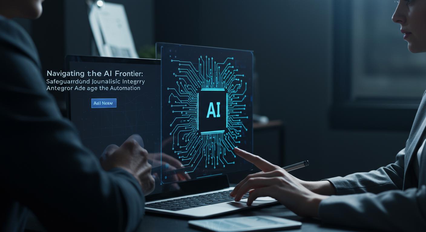 Feature image for Navigating the AI Frontier: Safeguarding Journalistic Integrity in the Age of Automation