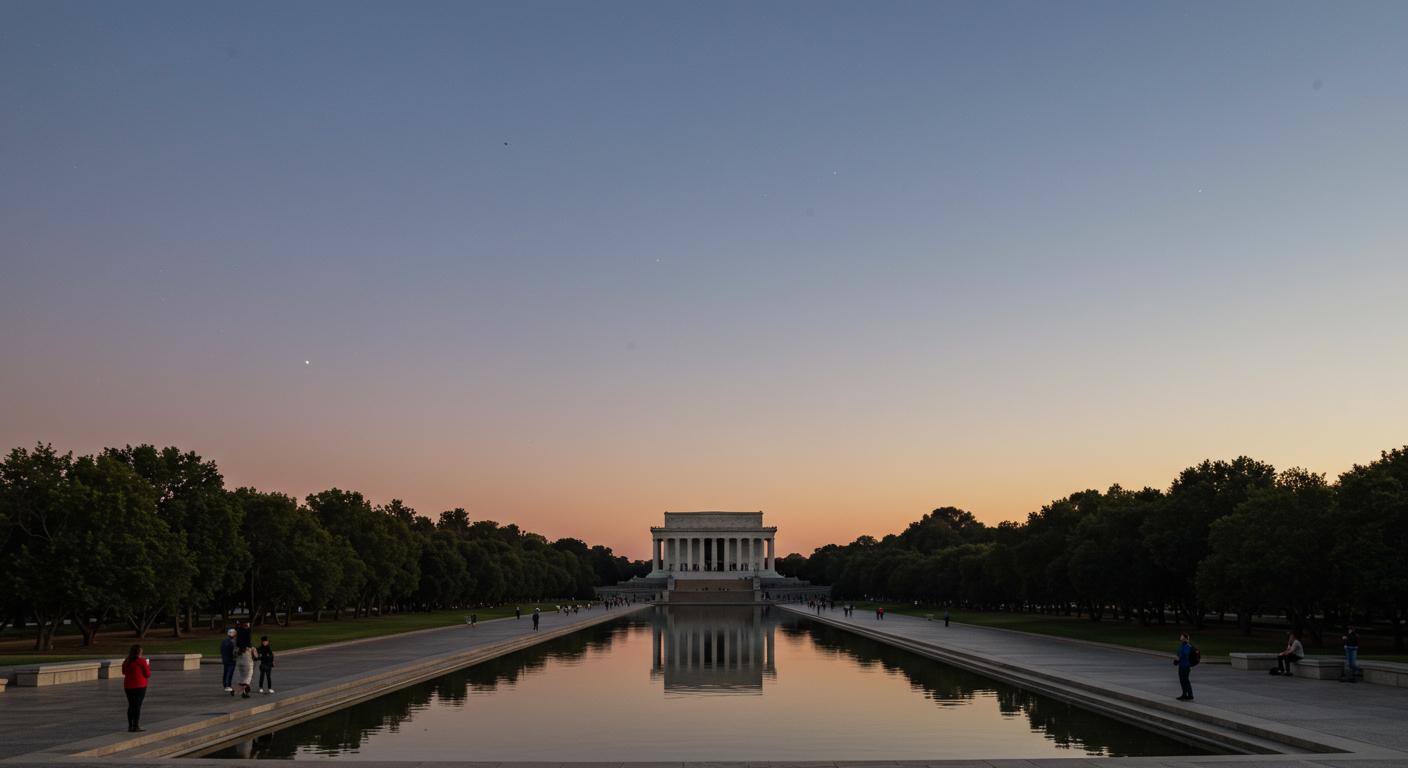 Feature image for President Trump Utilizes AI Imagery to Promote Lincoln Memorial Reflecting Pool Renovation
