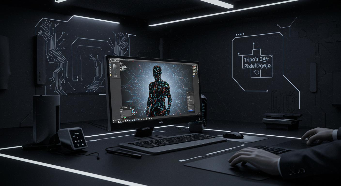 Feature image for Revolutionizing Game Development: Tripo's AI 3D Model Generator and PixelDojo's Complementary Tools