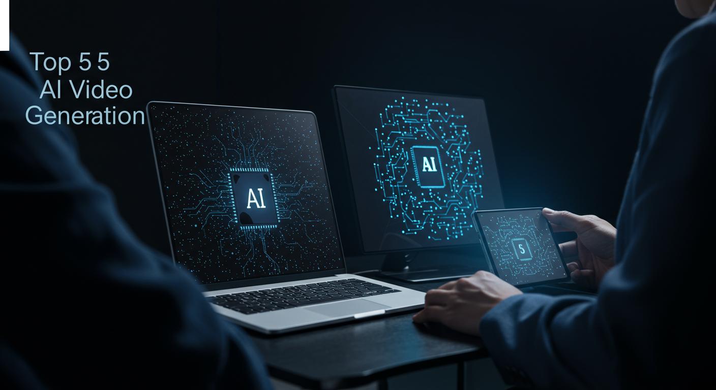 Feature image for Top 5 AI Video Generation Tools in 2025