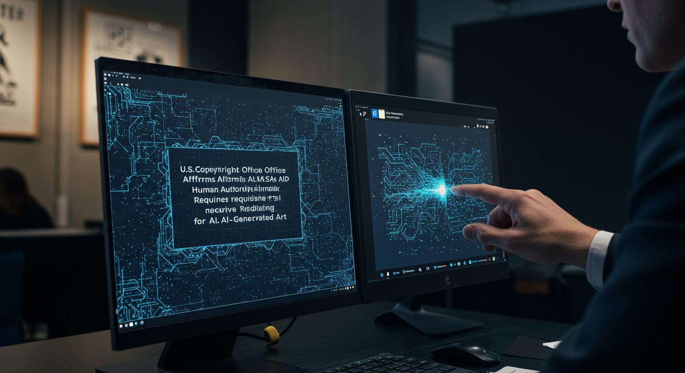 Feature image for US Copyright Office Affirms Human Authorship Requirement for AI-Generated Art