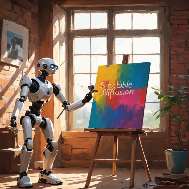 Robotic Artist at Work Unveiling the Creativity of AI in Painting