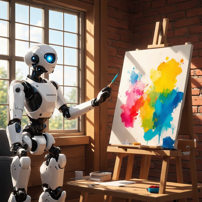 Robotic Artist at Work A Symphony of Technology and Creativity