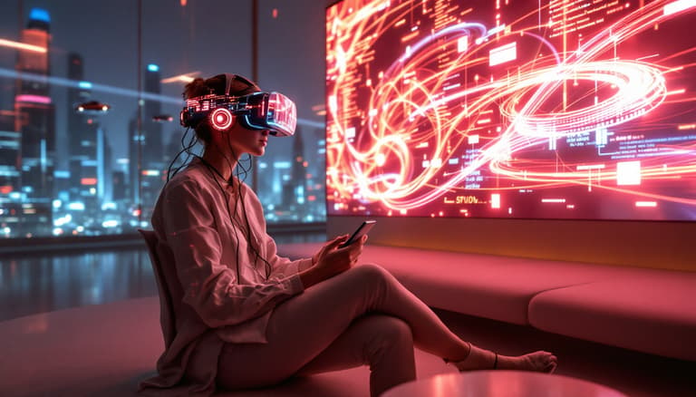 Neon Dreams: Immersion in a Digital World