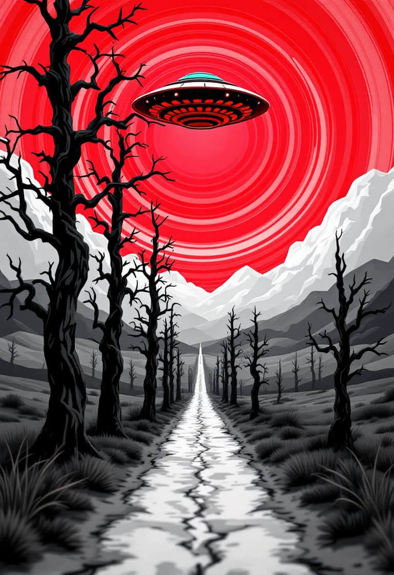 Alien Encounter A Desolate Path to the Unknown