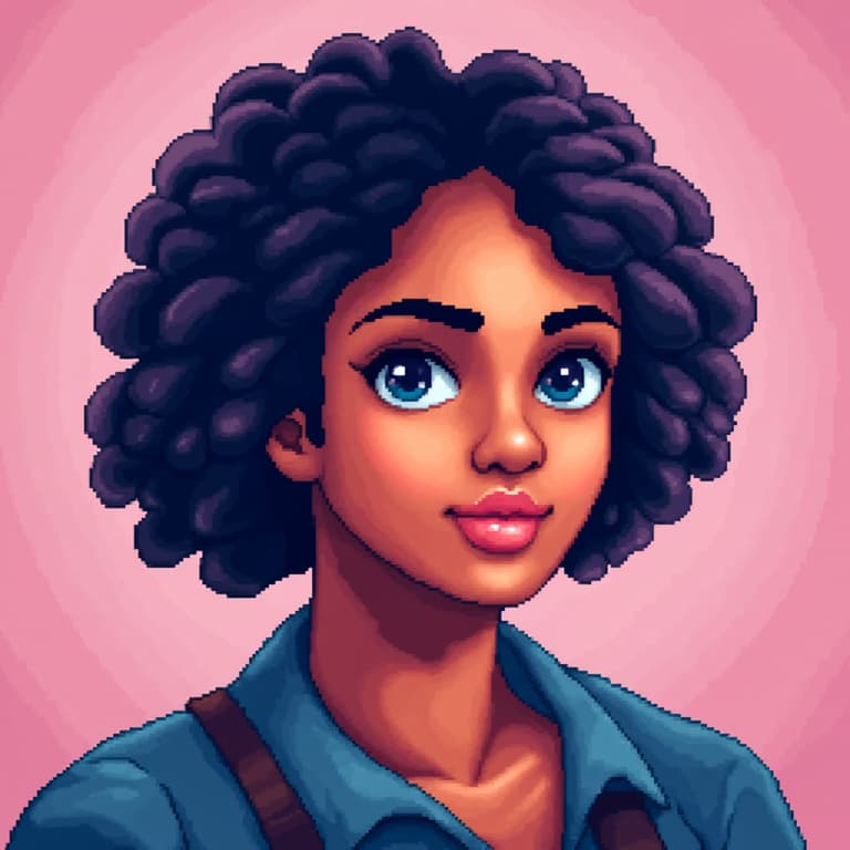 Pixel Portrait: The Friendly Gaze